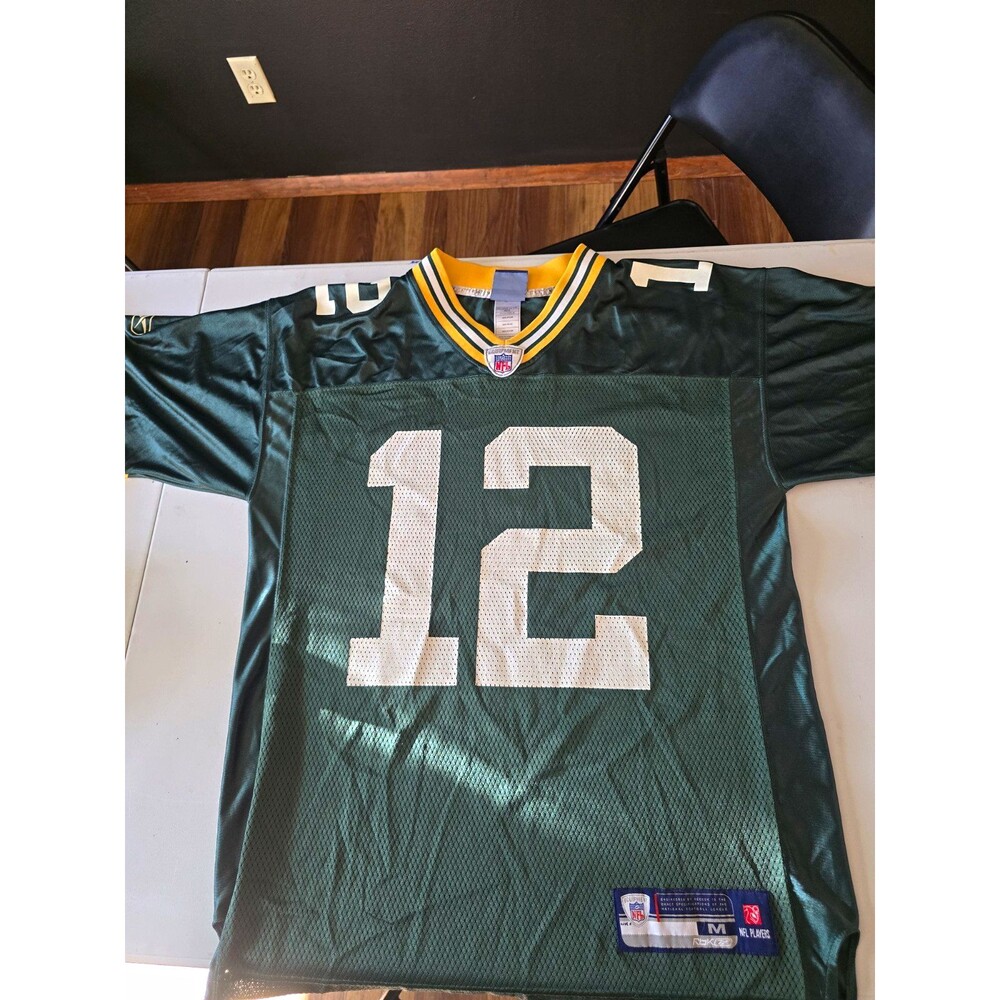 Reebok Green Bay Packers Aaron Rodgers #12 NFL Men’s Jersey Size M Green